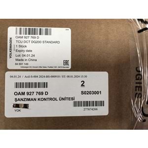 K TCU DQ200 0AM927769D S0203001