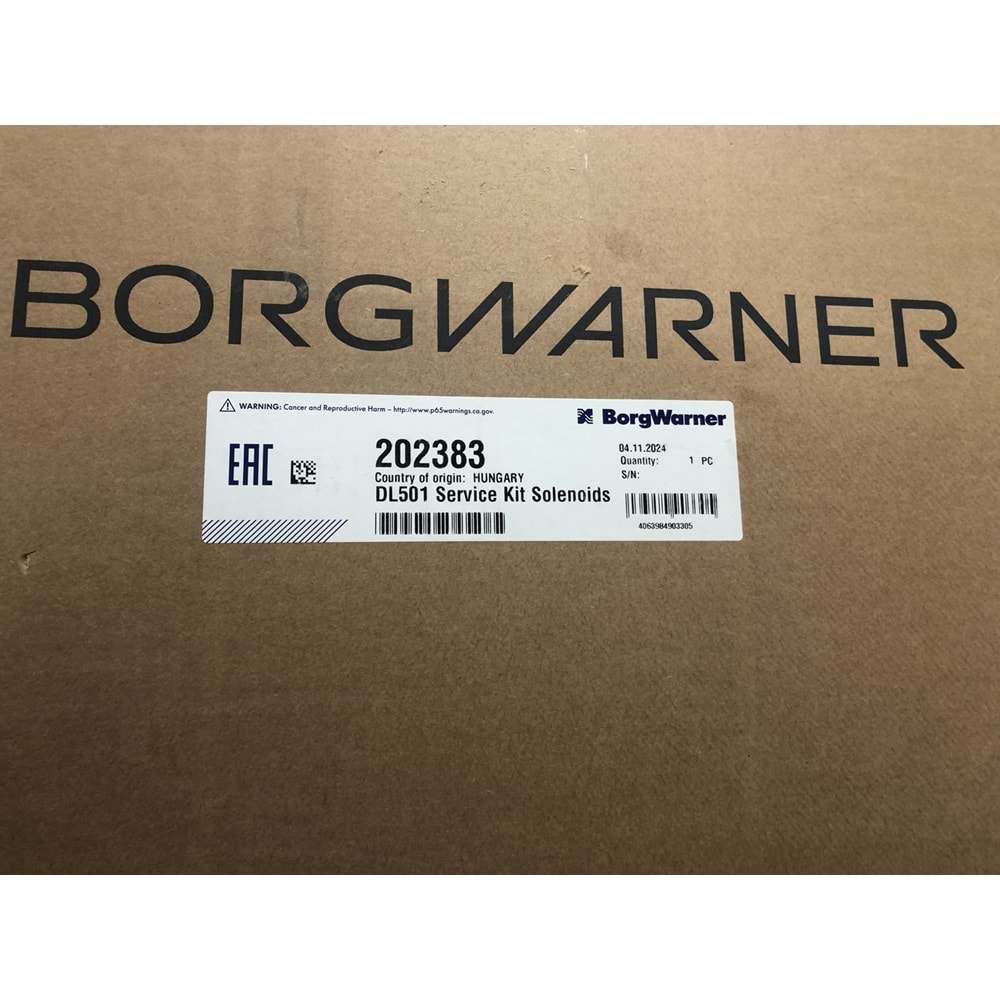 İ 202383 DL501 SERVICE KIT SOLENOIDS